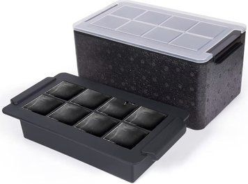 Форма для прозорого льоду IceCrystal. 8 великих кубиків ice_crystal_8 фото
